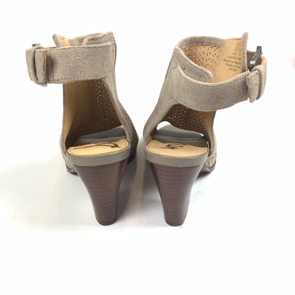 Sam Edelman Henri Bootie Heeled Slingbacks Taupe - Picture 6 of 7